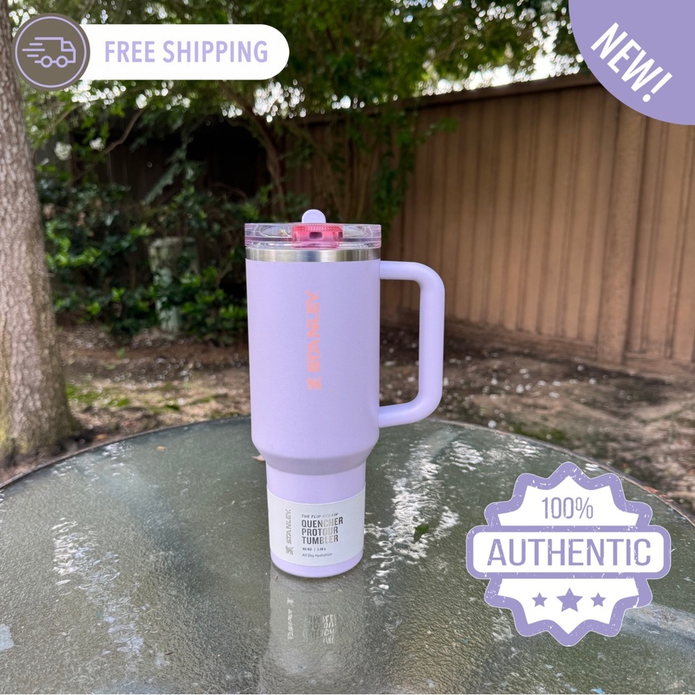 Stanley Pastel Purple Travel Mug with Handle